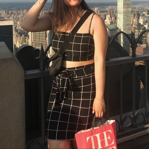 Checkered Grid Two-Piece Set - Picture 5 of 5